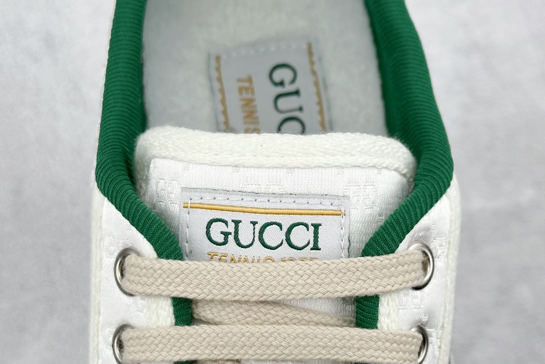 420 Gucci Tennis 1977 Print Sneaker古驰帆布印花复古休闲运动板鞋