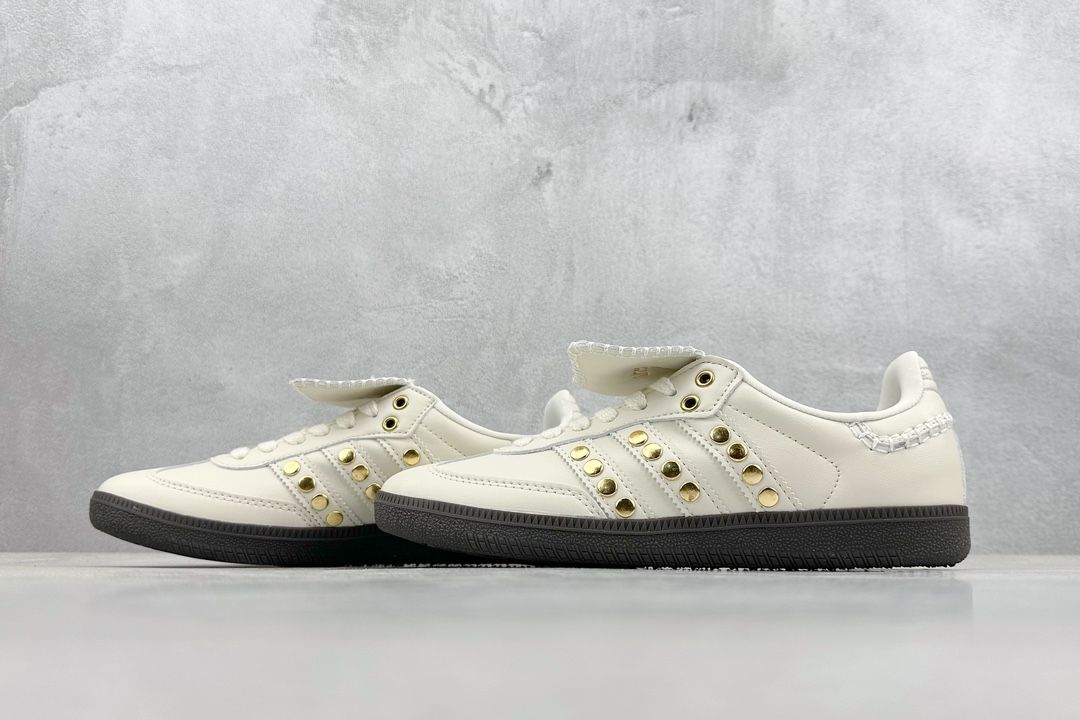 180  AD Originals GAZELLE INDOOR x Wales Bonner  联名复古低帮休闲运动慢跑鞋 IG4304