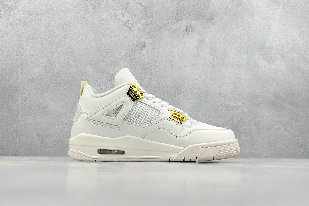 270 Air Jordan 4 Retro ”Metallic Gold” AJ4 乔4米白金 AQ9129-170