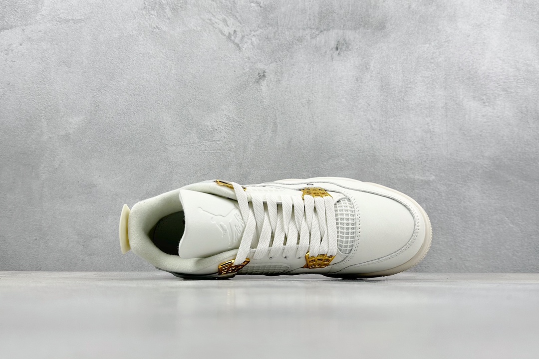 270 Air Jordan 4 Retro ”Metallic Gold” AJ4 乔4米白金 AQ9129-170