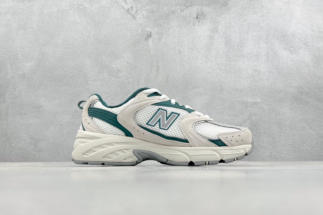 210  DT版 New Balance NB530系列 皮质做旧 复古休闲慢跑鞋 MR530QA