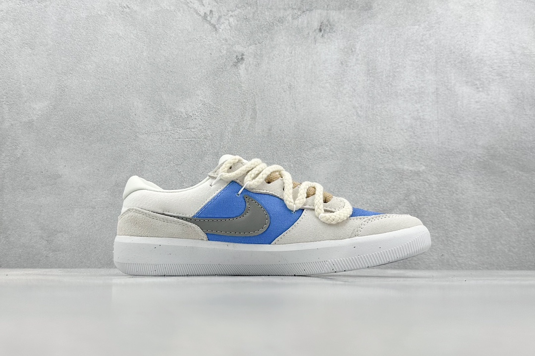 160 Nike SB Force 58 纯原版本 是在玩鞋 小熊 国旗布贴 灰蓝 CZ2959-007