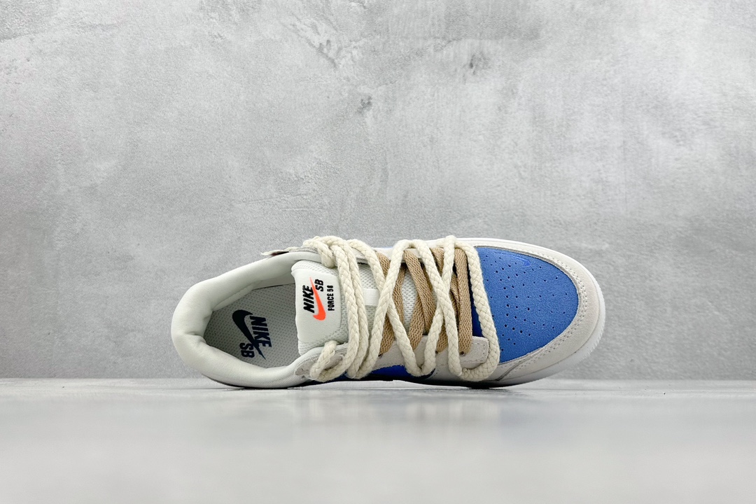 160 Nike SB Force 58 纯原版本 是在玩鞋 小熊 国旗布贴 灰蓝 CZ2959-007