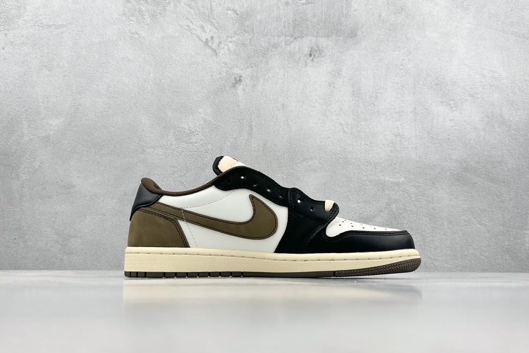 260 F版 Travis Scott x Fragment x Air Jordan 1 Low TS联名倒钩低帮  CQ4277-105