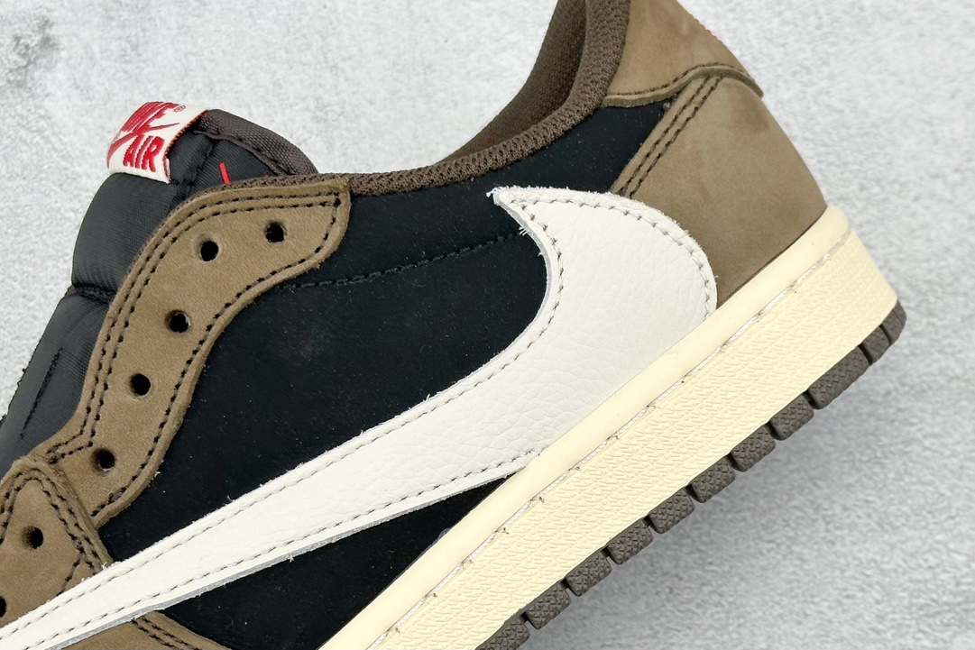 260 F版 Travis Scott x Fragment x Air Jordan 1 Low TS联名倒钩低帮  CQ4277-001