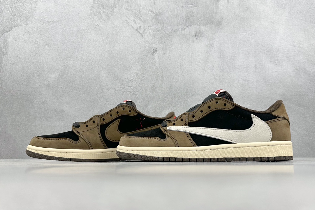 260 F版 Travis Scott x Fragment x Air Jordan 1 Low TS联名倒钩低帮  CQ4277-001