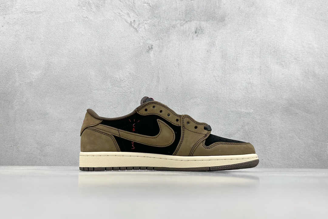 260 F版 Travis Scott x Fragment x Air Jordan 1 Low TS联名倒钩低帮  CQ4277-001