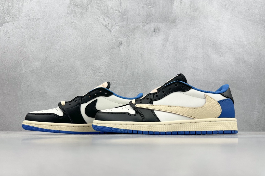 260 F版 Travis Scott x Fragment x Air Jordan 1 Low TS联名倒钩低帮 DM7866-140