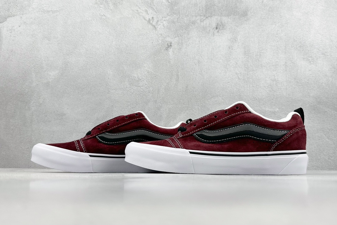 140  Vans Classics Knu Skool 范斯官方 酒红厚鞋舌面包鞋 VN0009QC02Y