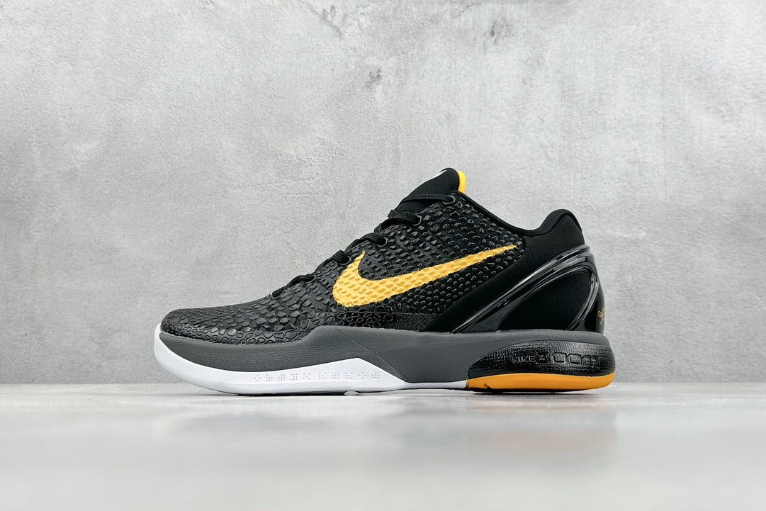 300 GJR版 NK Zoom Kobe 6 科比六代 黑黄黑曼巴 CW2190-001