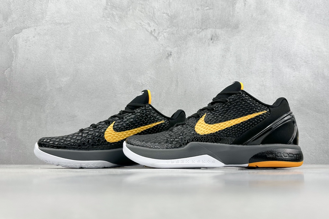 300 GJR版 NK Zoom Kobe 6 科比六代 黑黄黑曼巴 CW2190-001