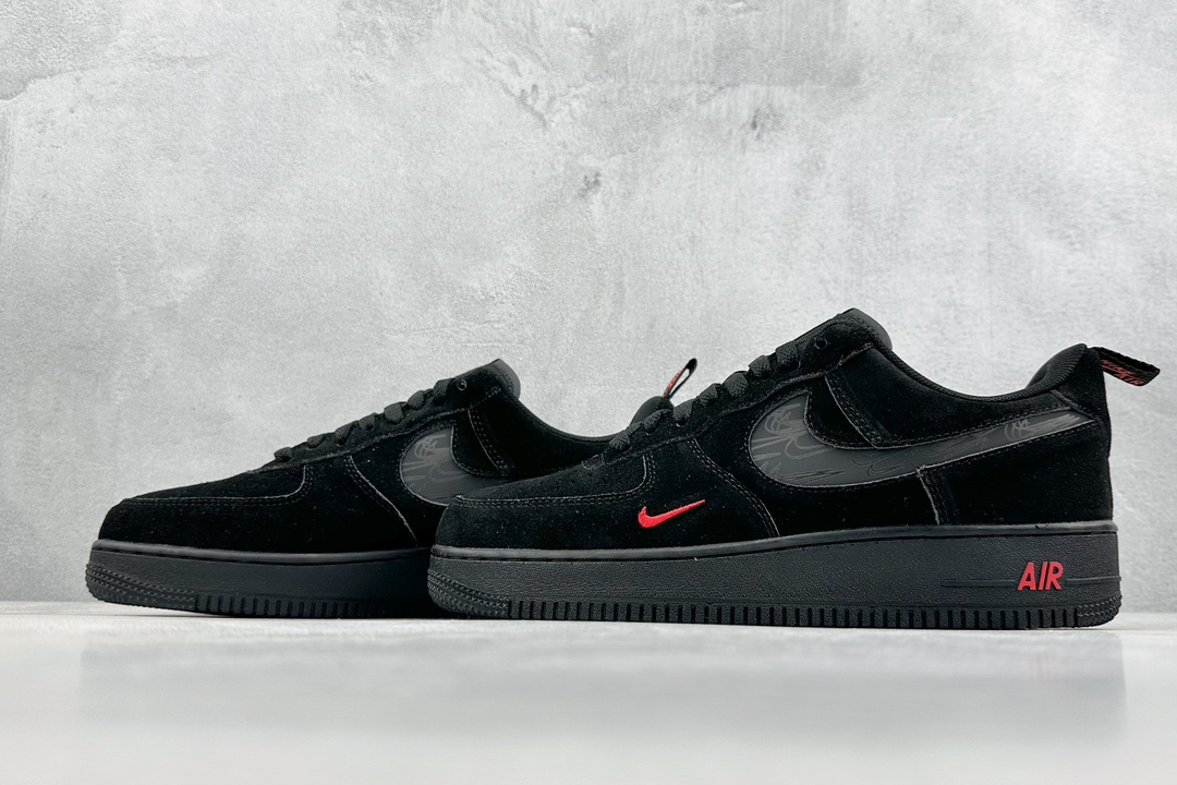 200 Nike Air Force 1 Low 07 黑红解构 DZ4514-001