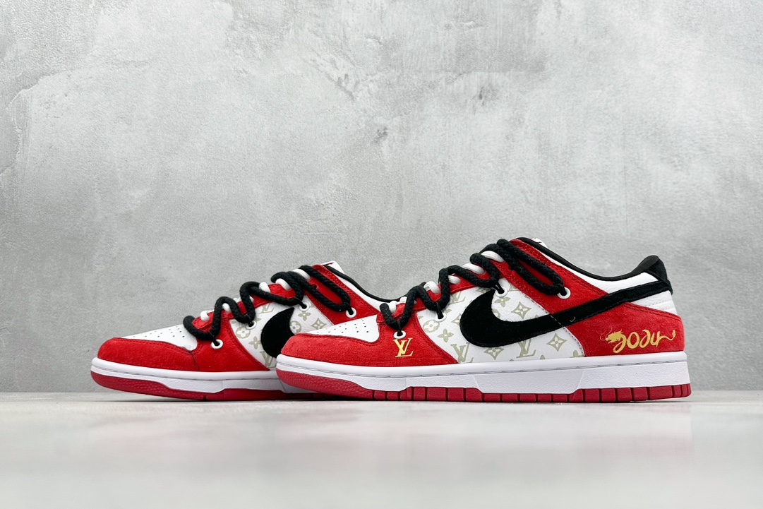 300 Nk SB Dunk Low 龙年限定-黑勾红运当头板鞋 SJ2068-231