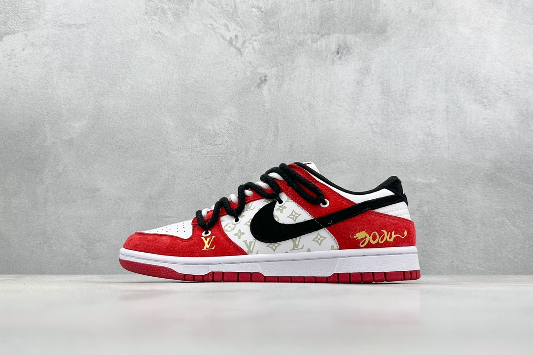 300 Nk SB Dunk Low 龙年限定-黑勾红运当头板鞋 SJ2068-231