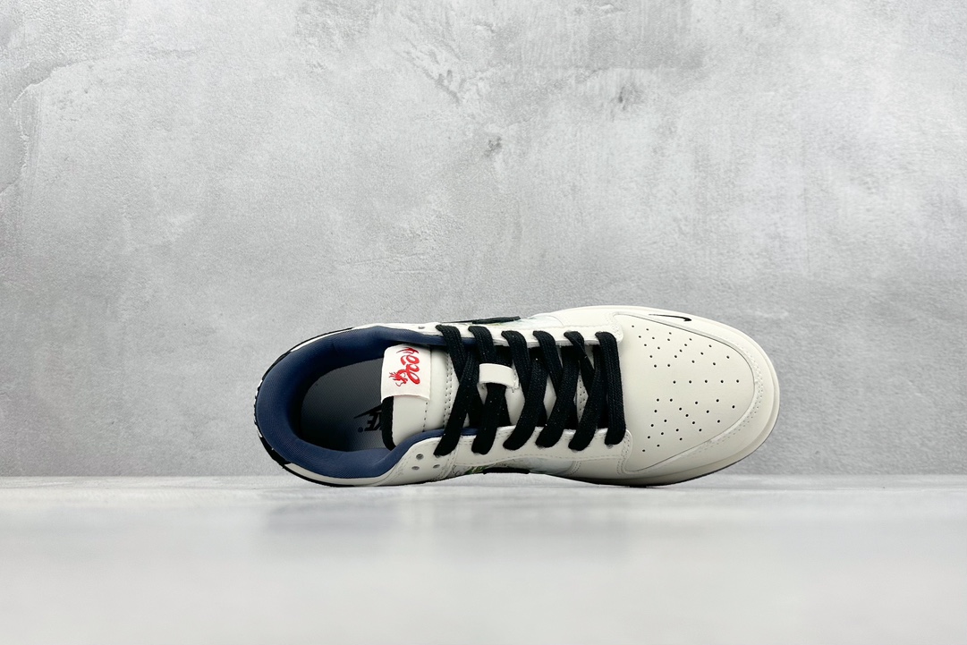 280 NK Dunk Low Retro "DIY高端定制" 龙年限定 米白黑青龙低帮休闲运动板鞋  XB3802-711