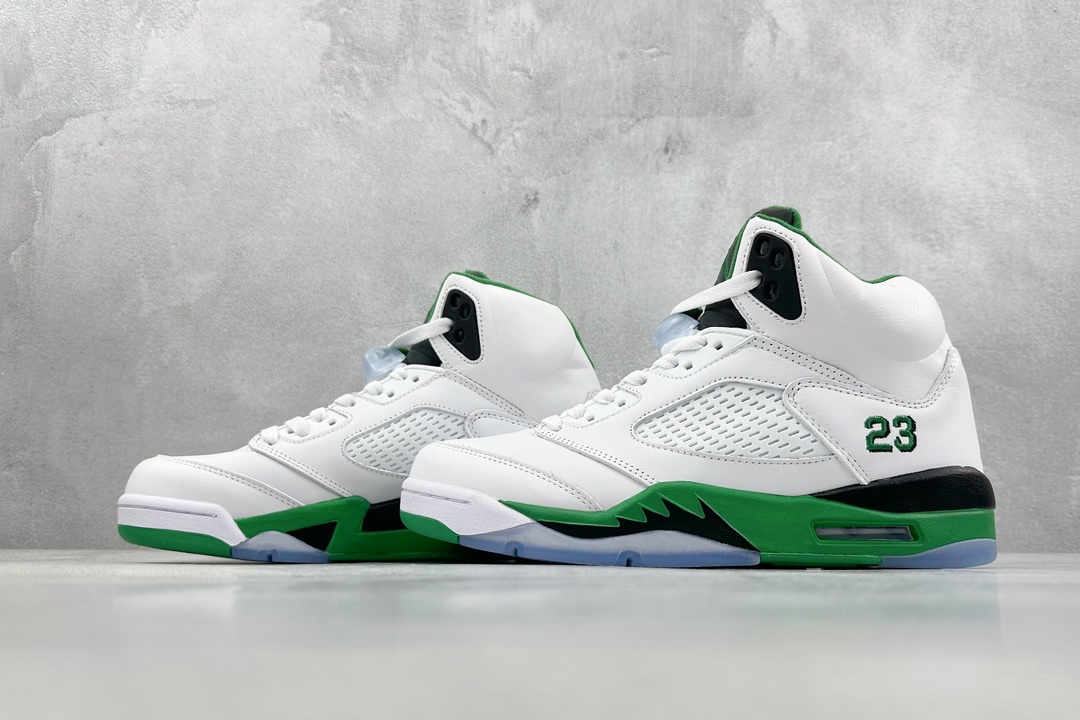 380 Air Jordan 5 Retro Lucky Green" 复刻白绿  DD9336-103