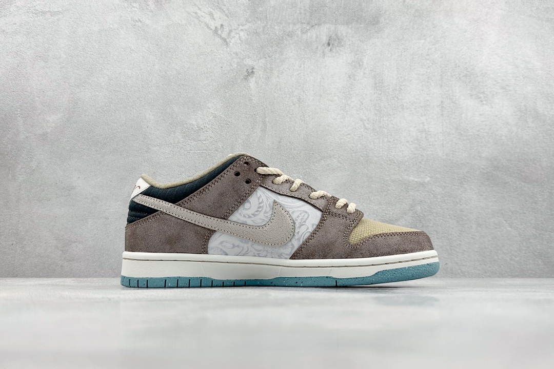 310 ZY版 NK SB Dunk Low "Big Money Savings" 浮雕棕灰 低帮休闲运动板鞋 FZ3129-200