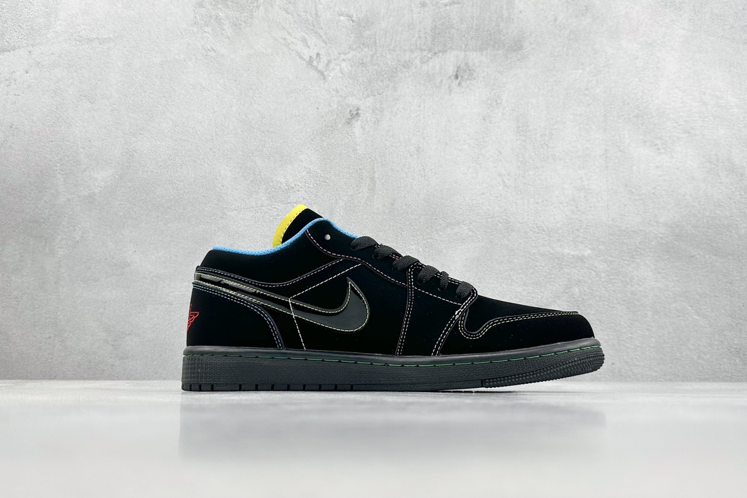 200 K版 Air Jordan 1 Phat Low 黑色 338145-003