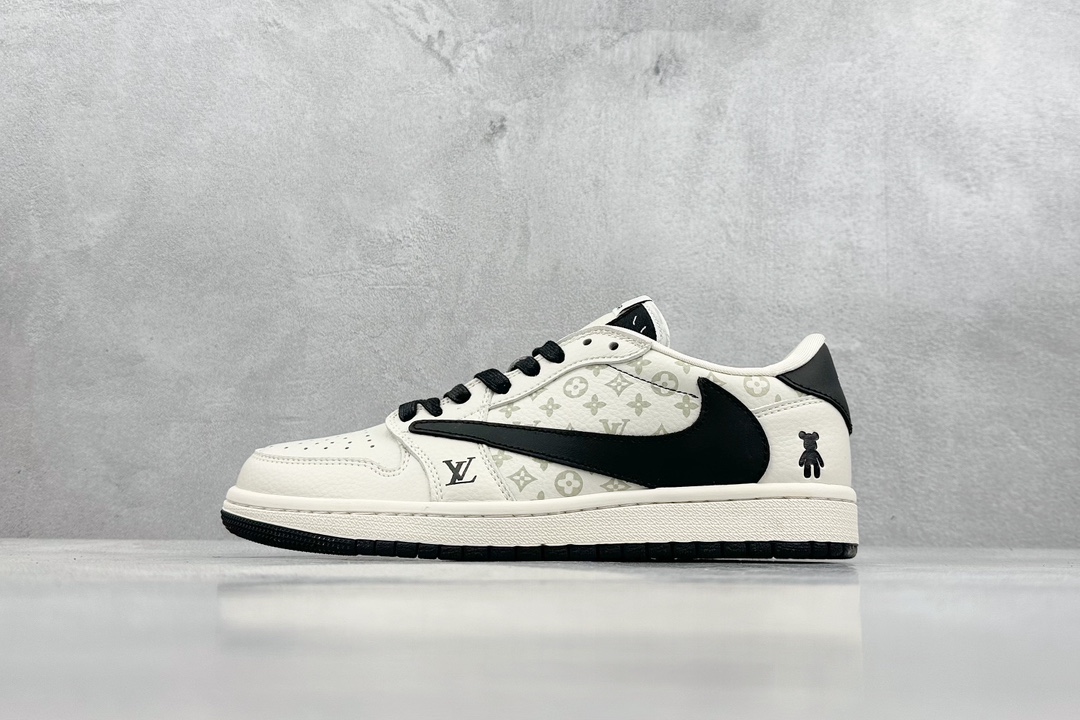 280 Travis Scott x Nike Air Jordan 1 Low x Louis Vuitton Air Jordan 1 Low 反转牛仔黑倒钩 SJ2068-002