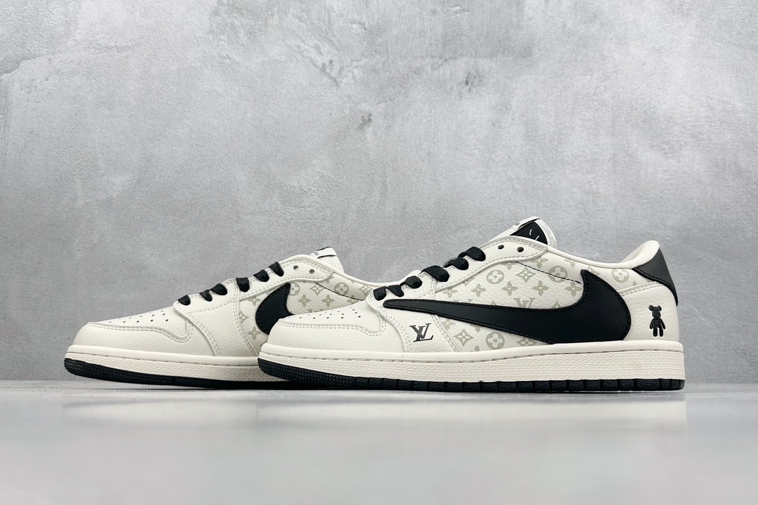 280 Travis Scott x Nike Air Jordan 1 Low x Louis Vuitton Air Jordan 1 Low 反转牛仔黑倒钩 SJ2068-002