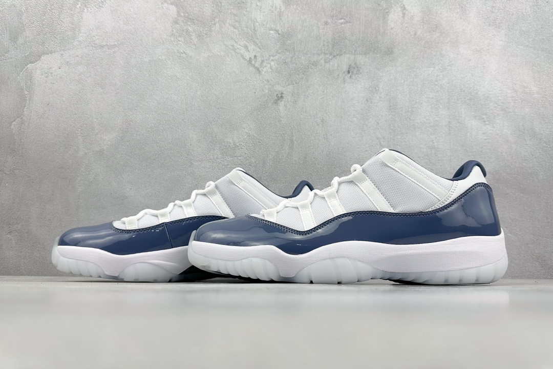 MB version of the Air Jordan 11 Retro pure original version ”Diffused Blue” AJ11 low-top replica white and blue FV5104-104