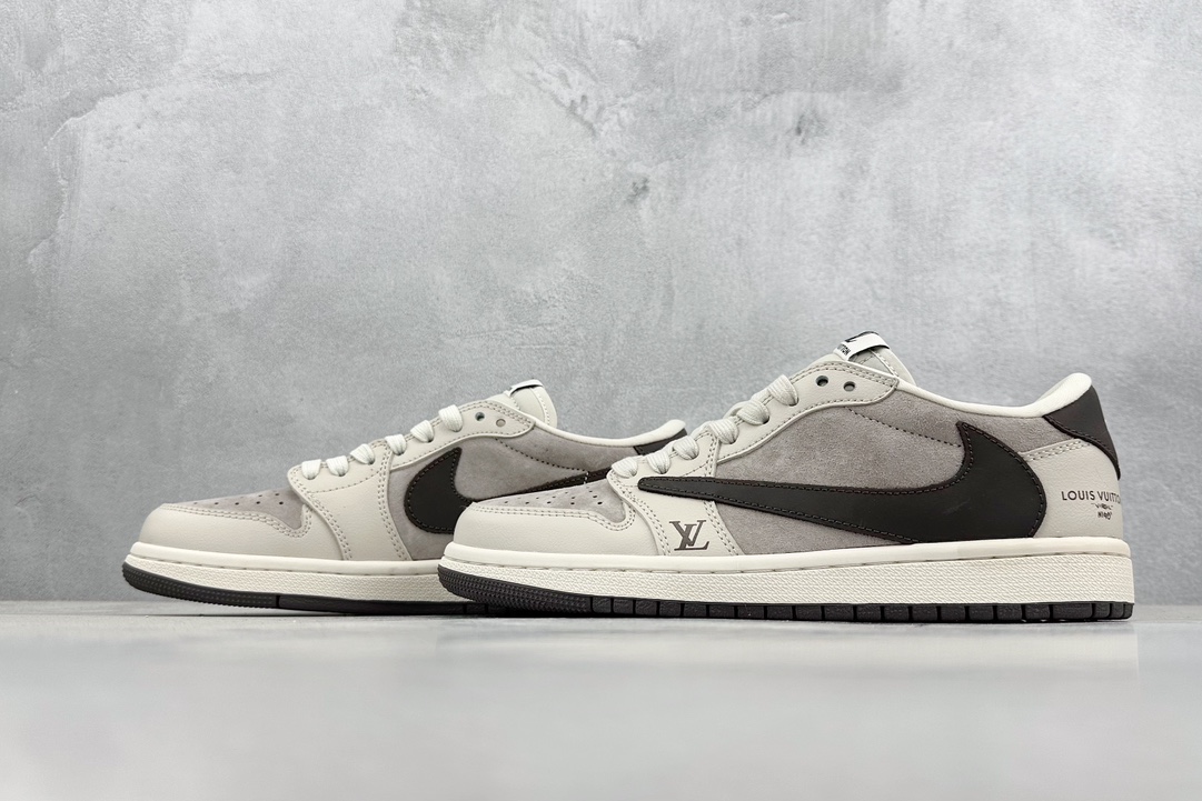 280 Fragme x TS x Air Jordan 1 Low x LV 三方联名倒钩低帮 LX1988-100