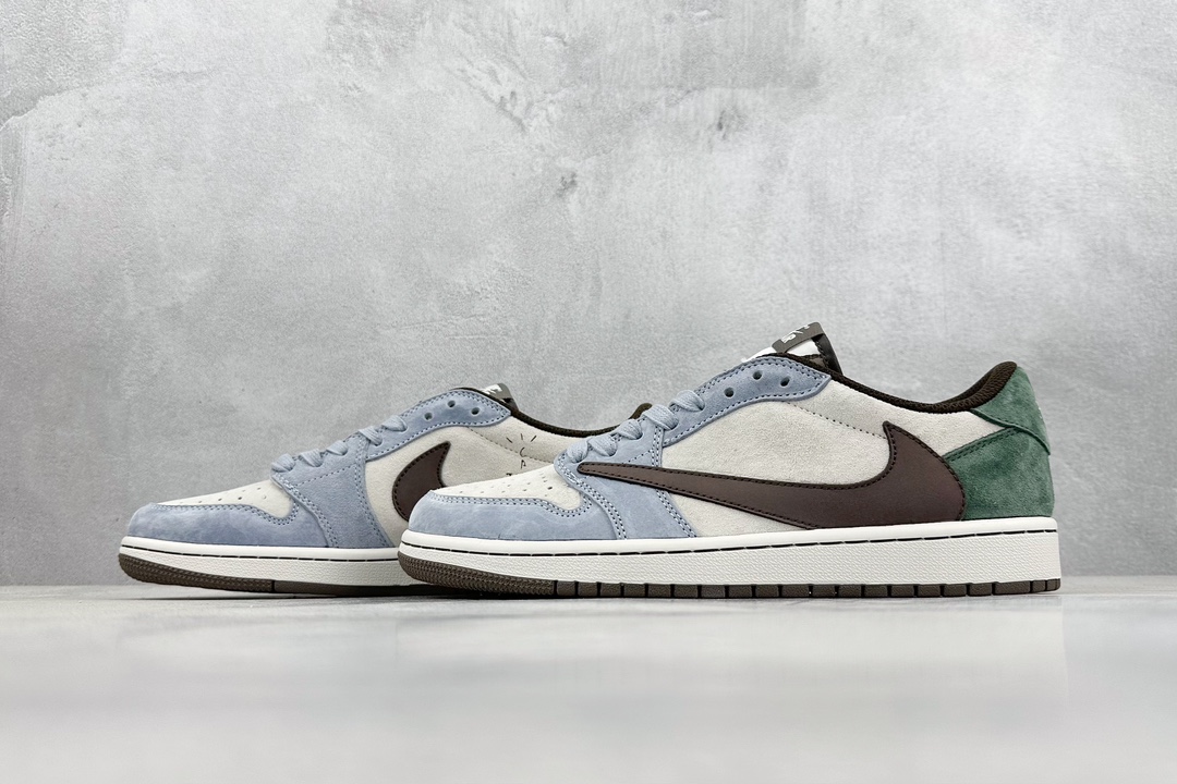 220 Fragment x Travis Scott x Air Jordan 1 Low 三方联名倒钩 DM7866-820