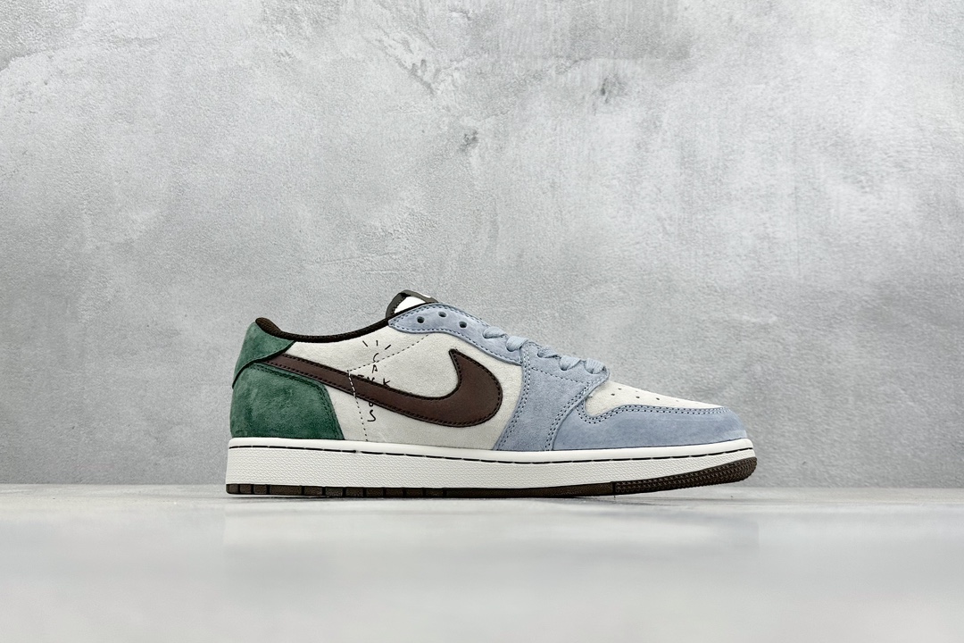 220 Fragment x Travis Scott x Air Jordan 1 Low 三方联名倒钩 DM7866-820