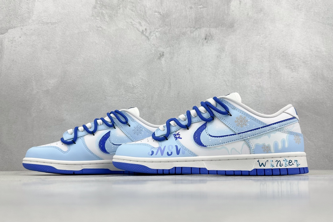 300 YC纯原 Nike SB Dunk Low 凛冬冰雪 清冷白蓝 DV0831-104