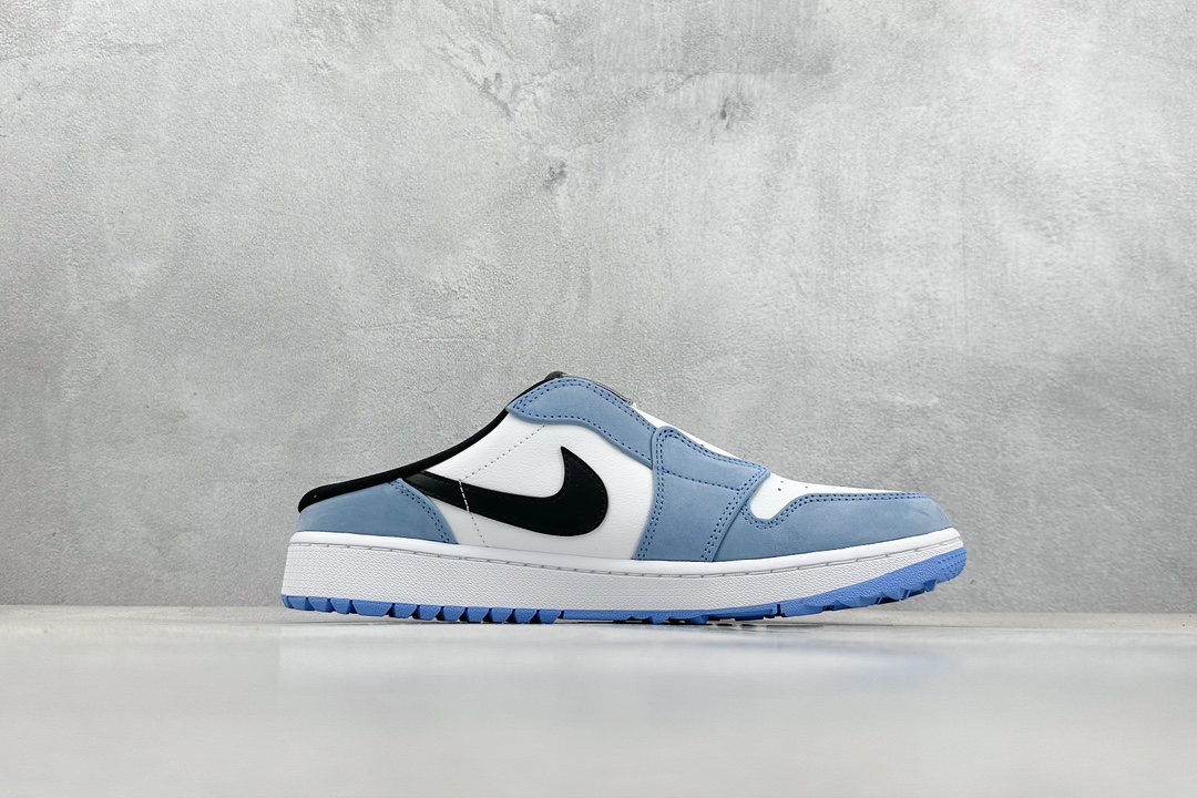 240 Dt纯原 Air Jordan 1 Mule Golf "University Blue" AJ1 乔1北卡蓝 FJ1214-400