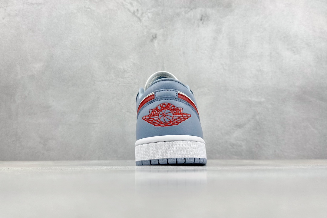 160 VT版 Air Jordan 1 Low Blue Grey Dune Red 白蓝红  DC0774-164