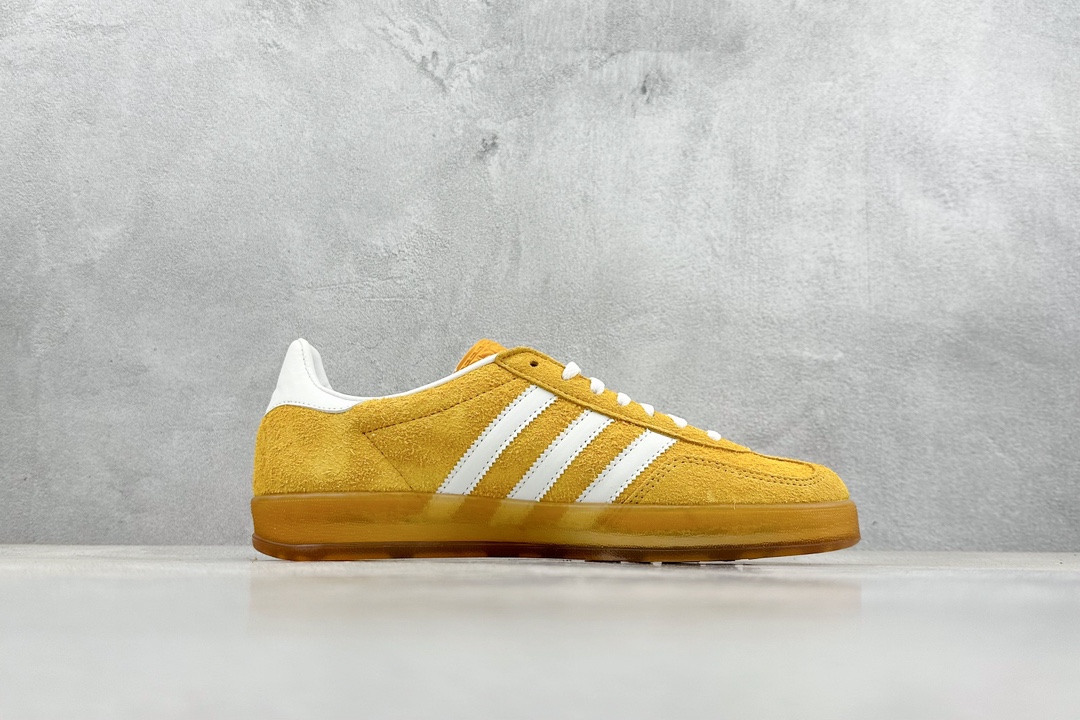 190 ZX神版 Adidas Gazelle Indoor Trainers 羚羊内训系列低帮板鞋“麂皮土黄白生胶底” HQ8716