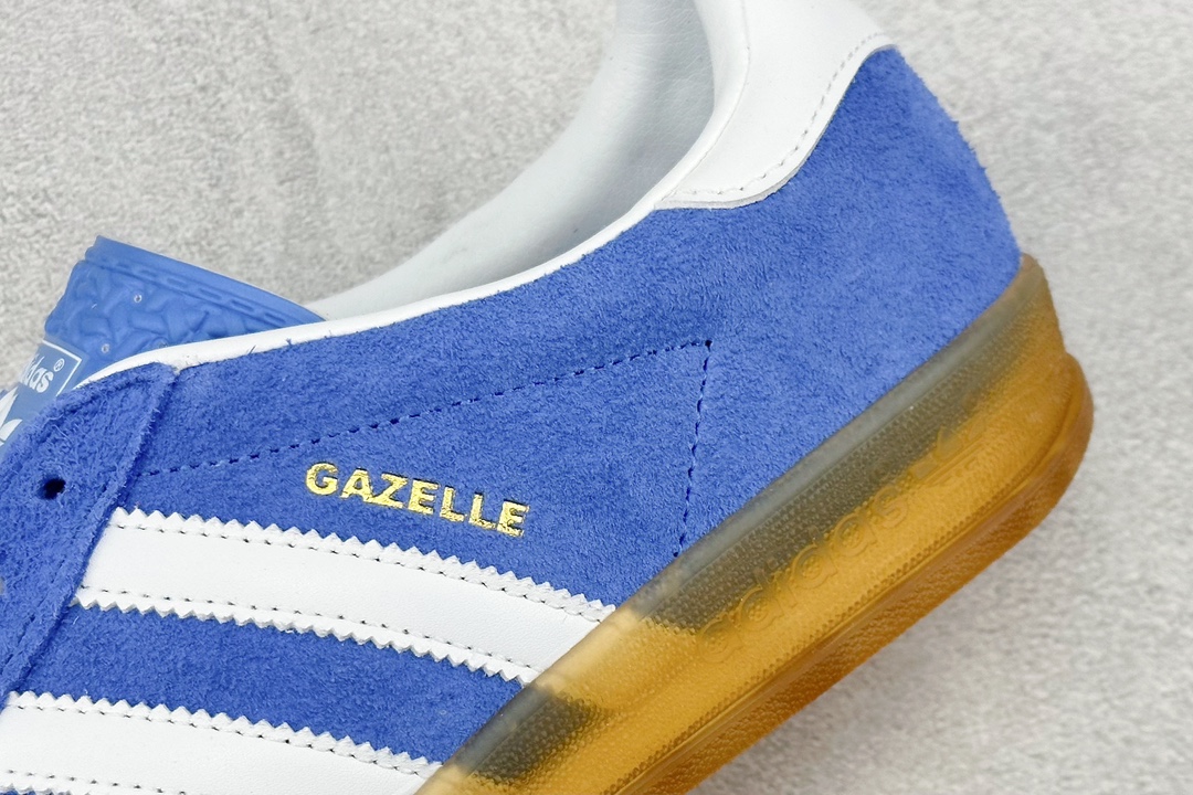 190 ZX神版 AD Originals Gazelle Indoor 白蓝 三叶草复古休闲运动板鞋 HQ8717