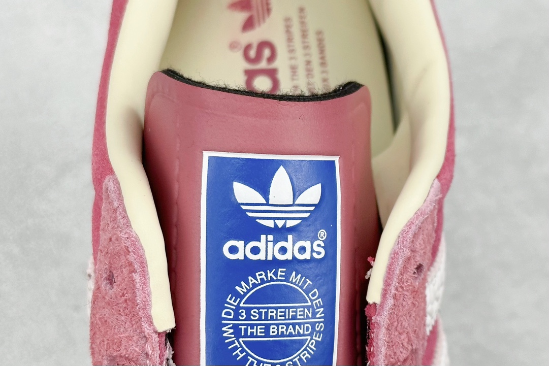 180 FS版 Adidas Gazelle Indoor Trainers 羚羊内训系列低帮板鞋“翻毛树莓粉白焦糖底” IF1809