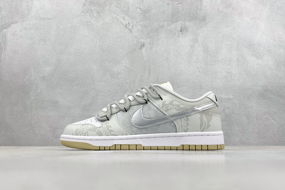 300 YC纯原 NK Dunk Low 龙年限定 玲珑银灰 DV0833-100