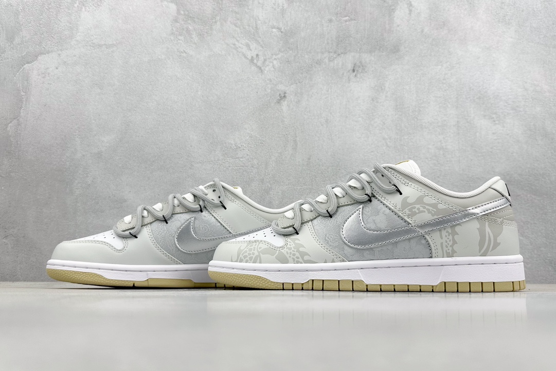 300 YC纯原 NK Dunk Low 龙年限定 玲珑银灰 DV0833-100