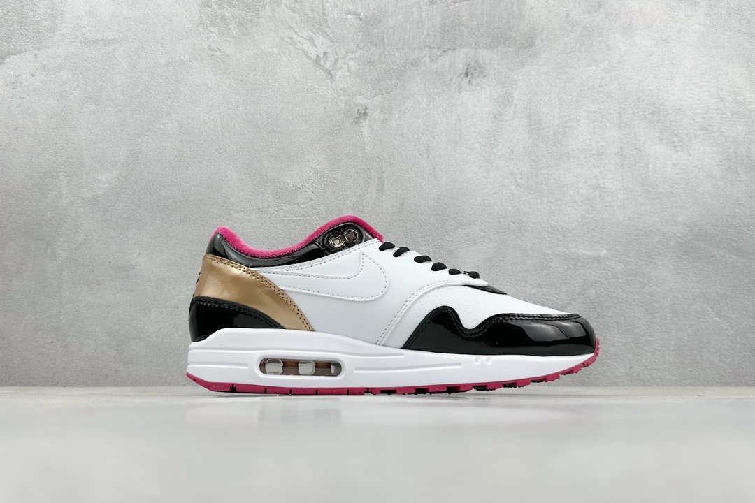 220 Nike Air Max 1 复刻漆皮黑粉 HJ3966-110