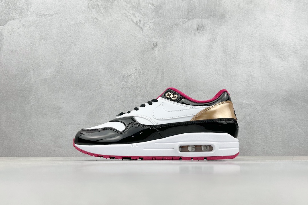 220 Nike Air Max 1 复刻漆皮黑粉 HJ3966-110