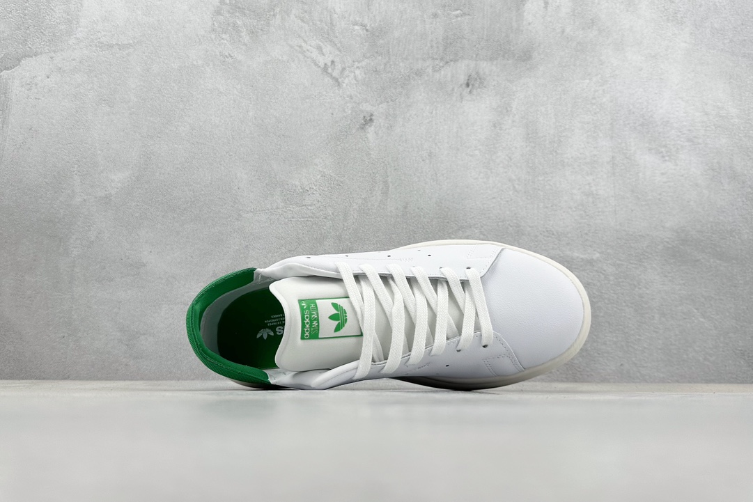 170 AD Originals Stan Smith PF"White Green"史密斯面包版系列低帮板鞋“皮革白绿尾”ID2786