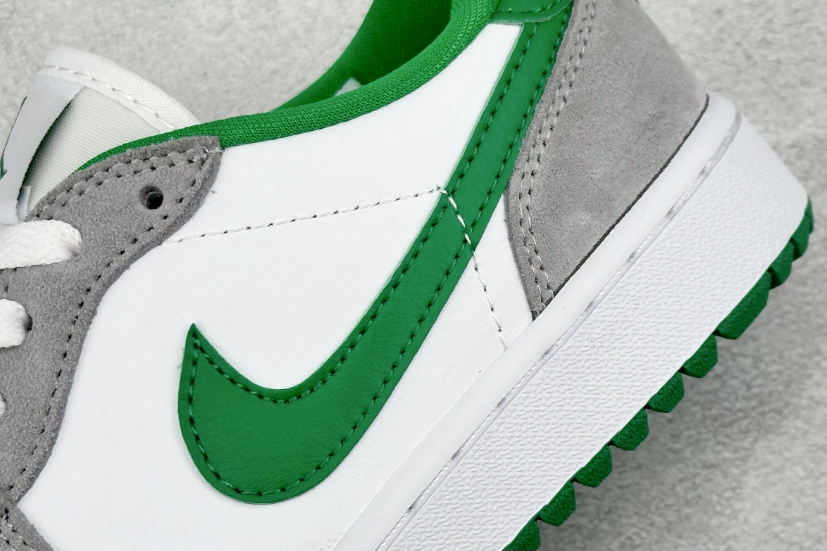 180 外贸版 Air Jordan 1 Retro Low Golf 白灰绿 DD9315-112