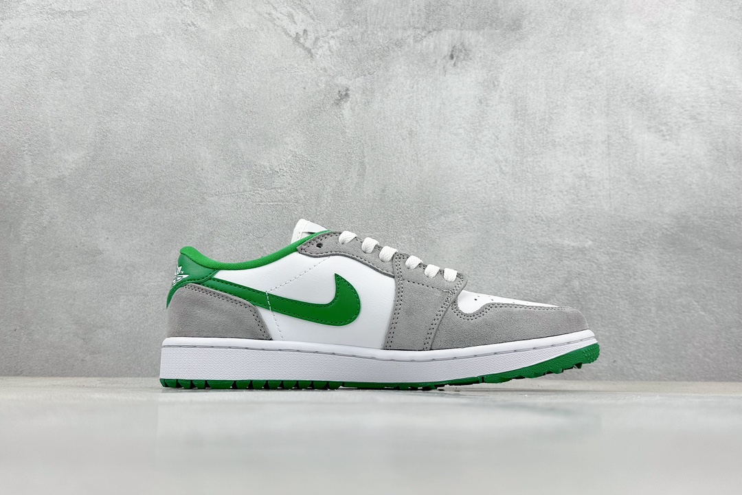 180 外贸版 Air Jordan 1 Retro Low Golf 白灰绿 DD9315-112