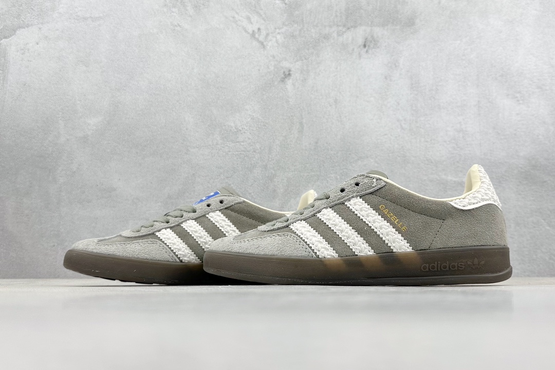 180 adidas Originals Gazelle INdoor 三叶草休闲防滑耐磨低帮板鞋 IF1807