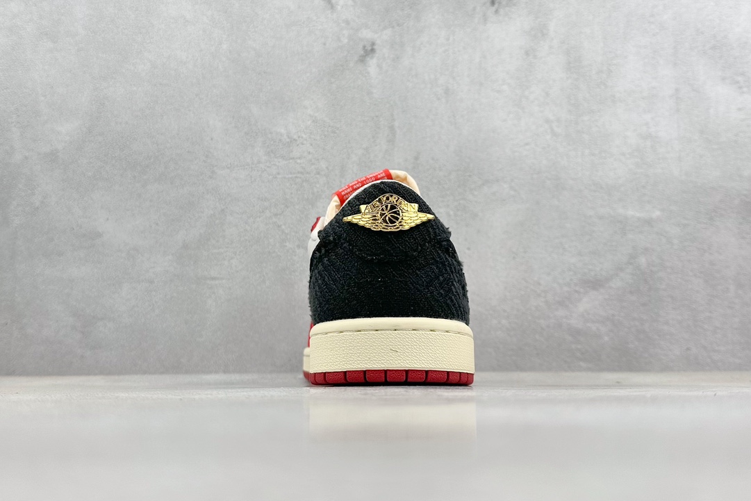 220 私 Trophy Room x Air Jordan AJ1 Low 低帮 乔丹之子联名白黑红 FN0432-100