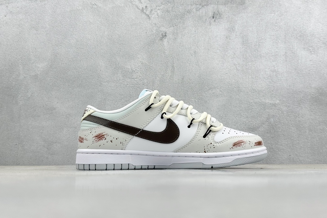 260 私 A版 Nike SB Dunk Low 城市废墟 复古灰褐 解构抽绳鞋带  DV0831-101