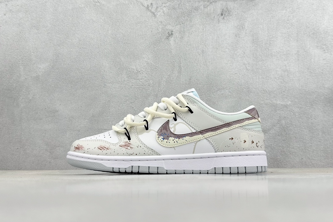 260 私 A版 Nike SB Dunk Low 城市废墟 复古灰褐 解构抽绳鞋带  DV0831-101