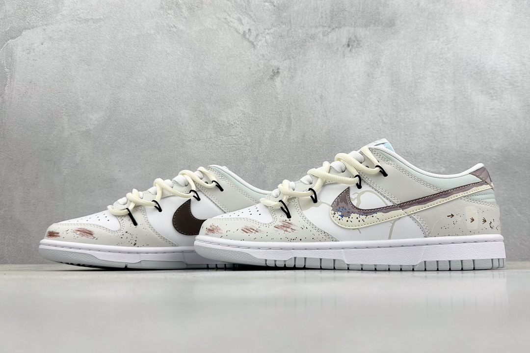 260 私 A版 Nike SB Dunk Low 城市废墟 复古灰褐 解构抽绳鞋带  DV0831-101