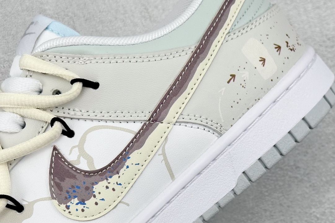 260 私 A版 Nike SB Dunk Low 城市废墟 复古灰褐 解构抽绳鞋带  DV0831-101