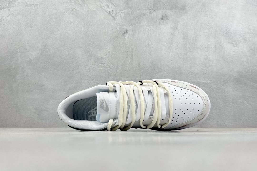 260 私 A版 Nike SB Dunk Low 城市废墟 复古灰褐 解构抽绳鞋带  DV0831-101