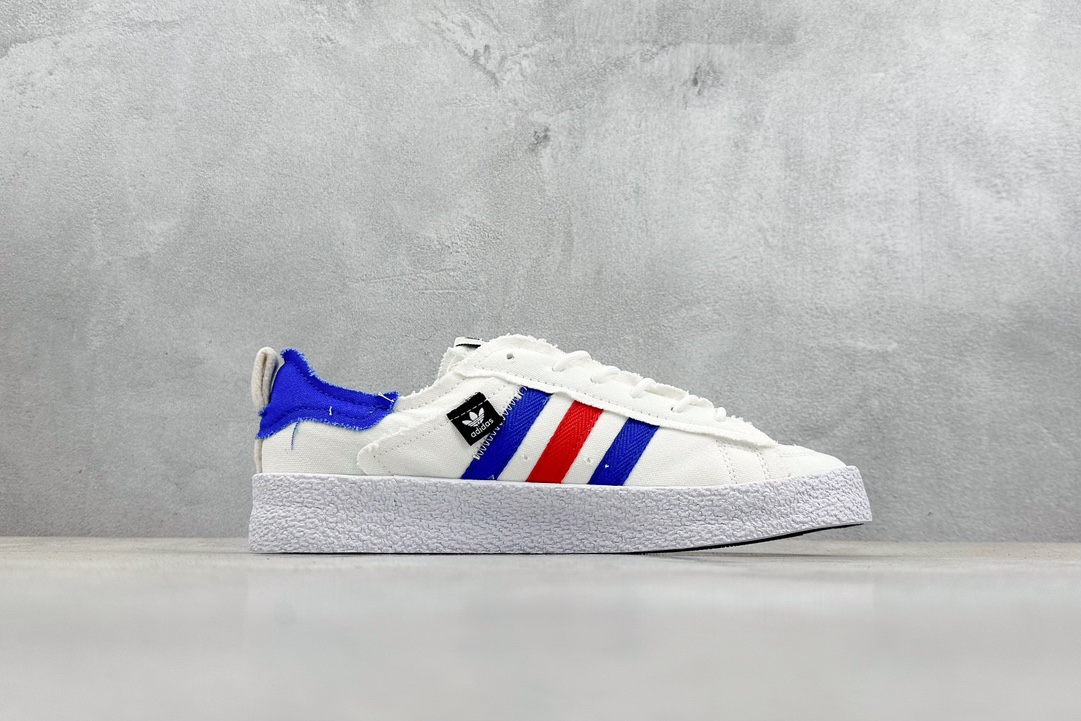 200 终端 R版 adidas originals Campus 80s 白蓝红 ID4795