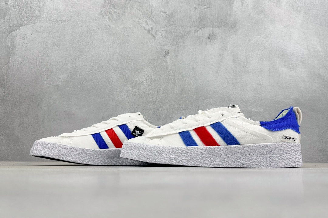 200 终端 R版 adidas originals Campus 80s 白蓝红 ID4795
